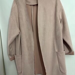 Joan Vass Pink Blazer Oversized Suit Jacket